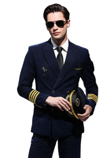 2023 kustom fashion kualitas tinggi seragam pilot maskapai kustom pramugari Aviator maskapai penerbangan
