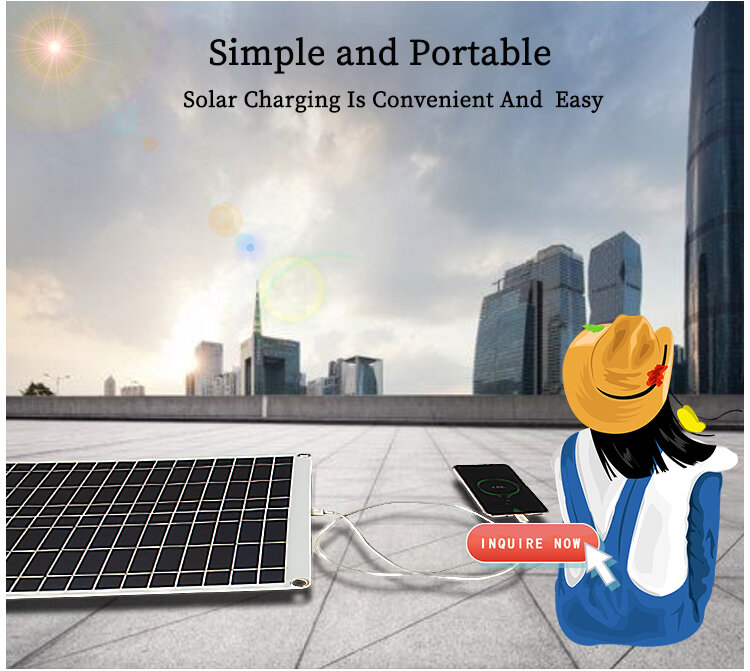 Solar powered carregador banco de potência do telefone celular
