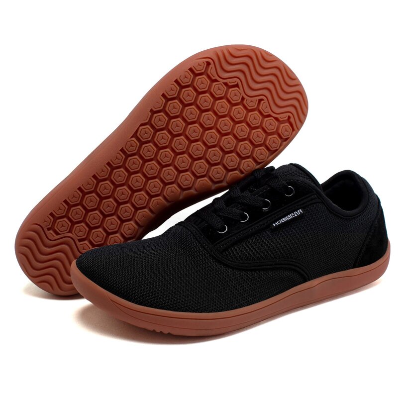 HOBIBEAR-zapatos de punta ancha Unisex, calzado minimalista, transpirable, cómodo, para caminar descalzo al aire libre