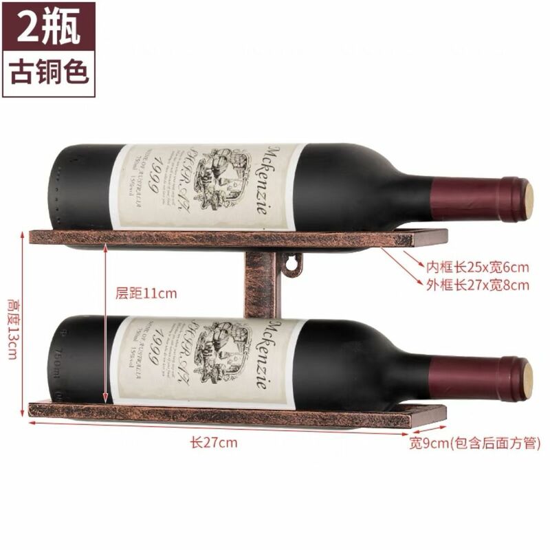 Rak Anggur Display Rak Anggur Ruang Tamu Gantung Dinding Kreatif Besi Rak Kisi Botol Anggur Merah Kabinet Anggur
