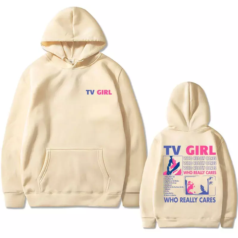 Best Famous TV Girl Who Really Cares Album Print Hoodie Men's Women's French Exit Hoodies Gothic Oversized Sweatshirt Pullover