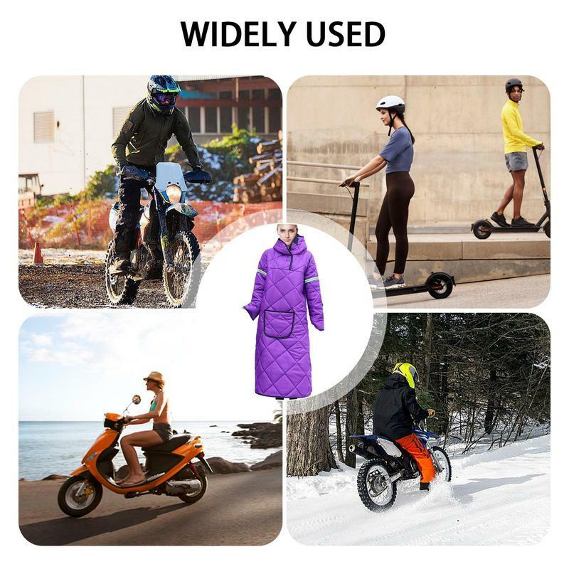 سكوتر يندبروف غطاء الساق ، مبطن وسميكة الدراجات جيرسي ، المشارب العاكسة ، الشتاء