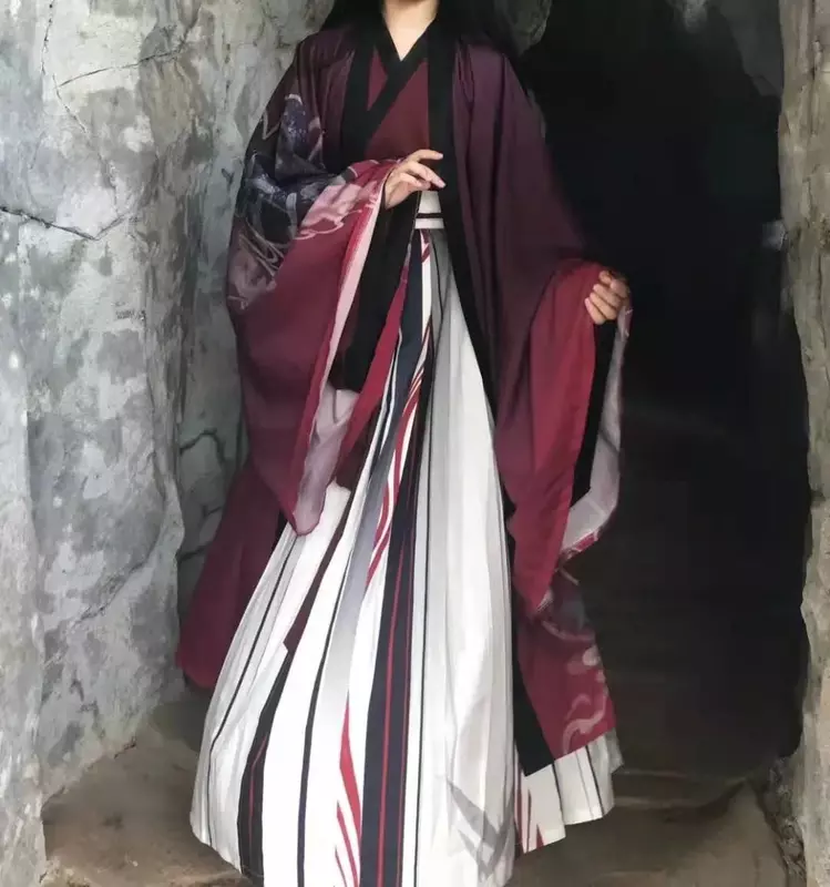 Chinese Hanfu Set Cosplay Outfit For Men And Women Adults Halloween Costumes For Couples Dance Men Women Red Hanfu