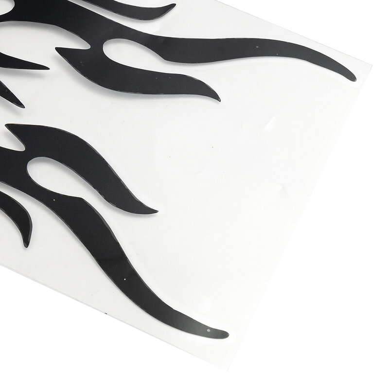1set Universal Fit Flame Decals For Motorcycles DIY Vinyl Design Exterior Protection Film Accessories Easy To Apply