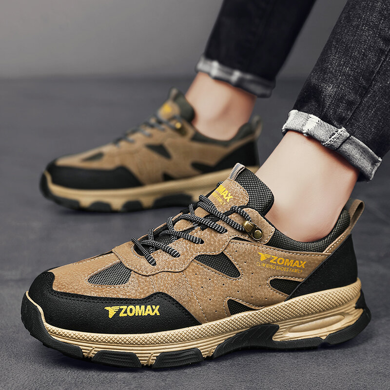 Мужская обувь, новинка 2023, обувь для прогулок на свежем воздухе, мужская легкая обувь для защиты от ударов