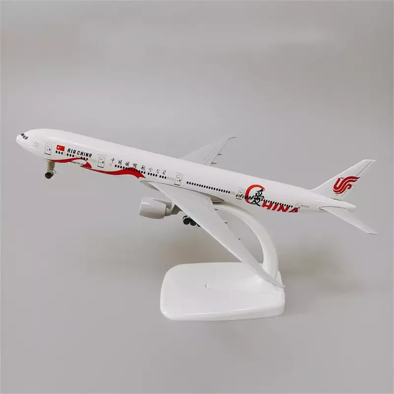 Air China Airlines Amor Boeing 777 B777 Air, Metal Liga, Diecast Avião, Avião Modelo, Avião Modelo, Engrenagens de aterragem, B777, 19cm