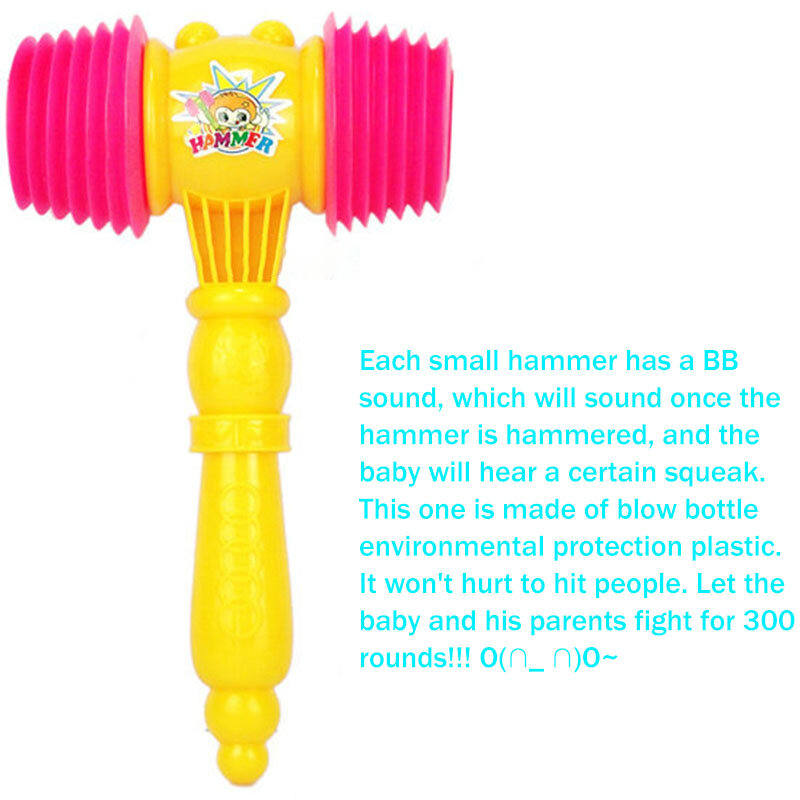Martillo BB de percusión de plástico de gran tamaño, martillo de sonido, Juguetes Divertidos especiales para niños, rompecabezas para niños, juguetes nuevos y únicos, 2023