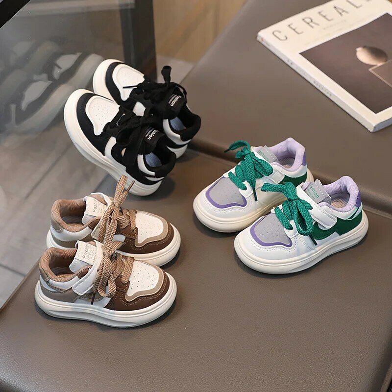 Sepatu kets tenis bayi, sepatu Sneakers olahraga kasual bayi laki-laki perempuan dengan tali 5 bintang