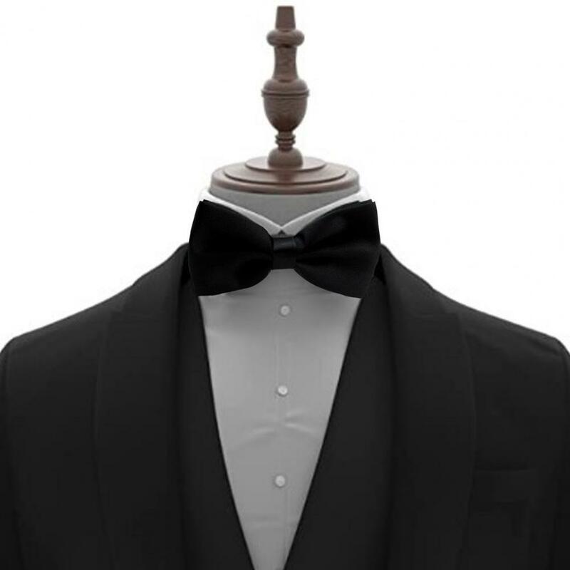 Pajarita ajustable para hombre, corbata de boda de Color sólido, estilo coreano, para fiesta, banquete, graduación