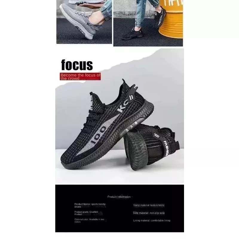 Scarpe da uomo deodoranti leggere primaverili Sneakers in Mesh traspirante comode scarpe versatili alla moda da uomo