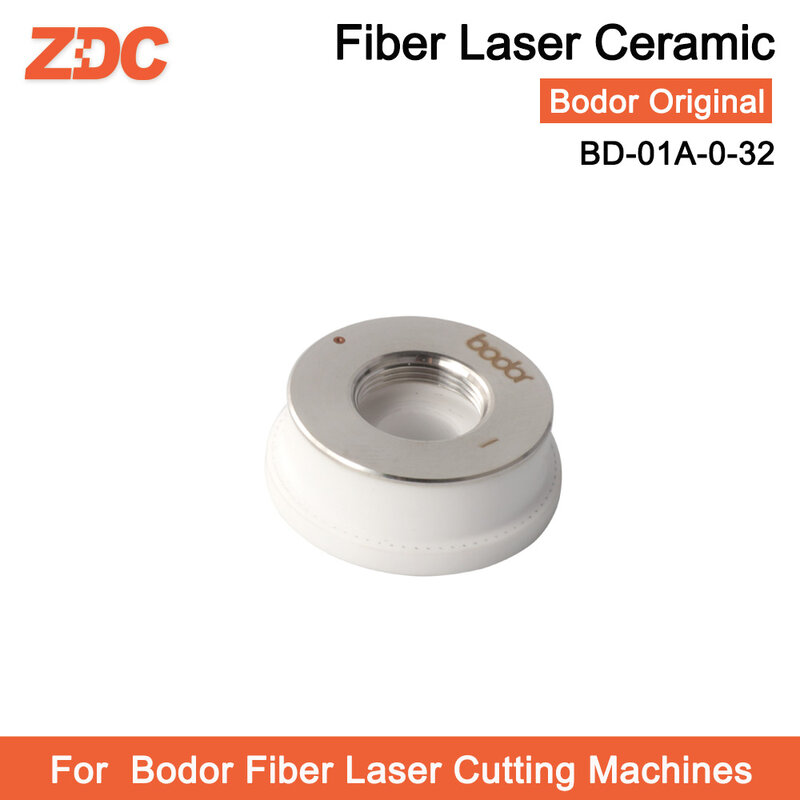 ZDC 10 Buah/Lot Tempat Pipa Semprot Keramik Laser Asli Bodor BD-01A-0-32 M14 untuk Mesin Pemotong Laser Serat Bodor