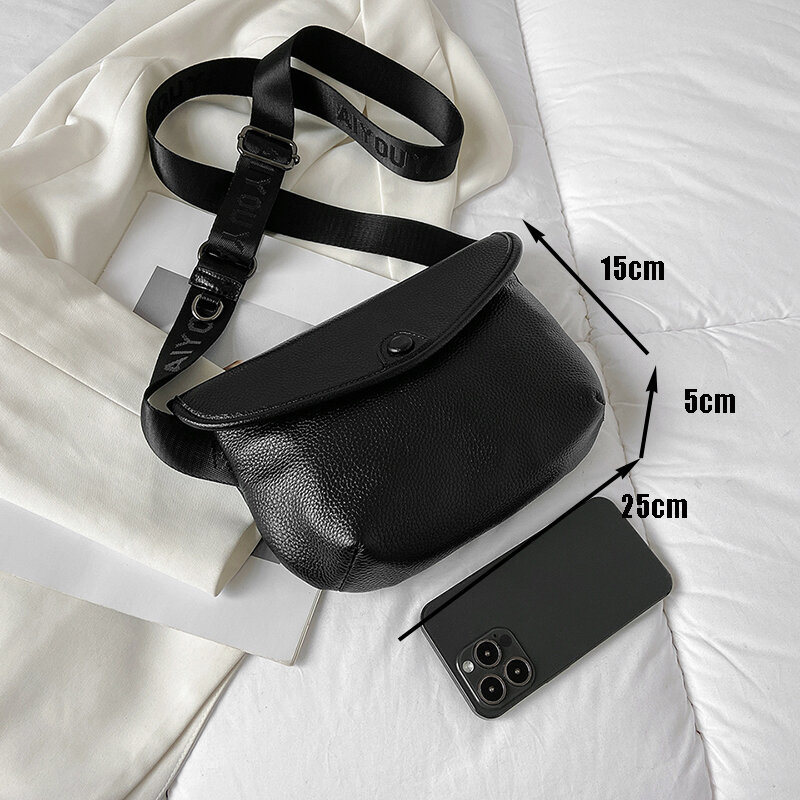 Роскошная брендовая поясная сумка для женщин, забавная сумочка из натуральной кожи, модные Нагрудные Женские сумки через плечо