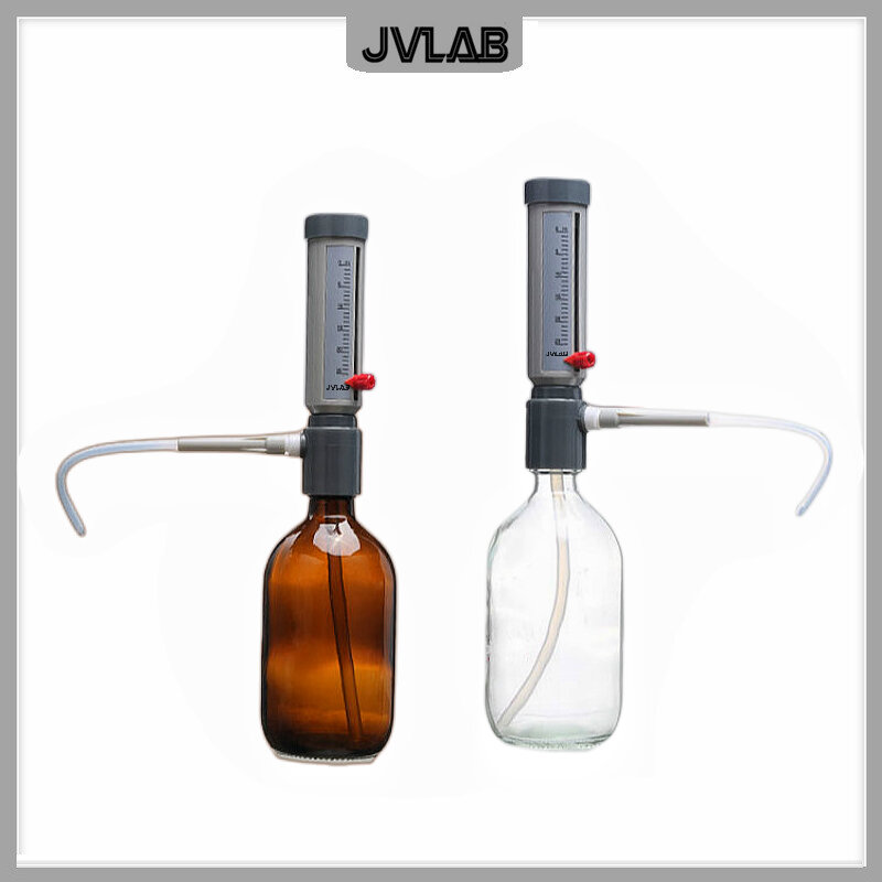 Dispensador superior do frasco do laboratório, distribuidor econômico, tipo da luva, 5-25 ml, adaptador líquido ajustável, distribuidor líquido semiautomático
