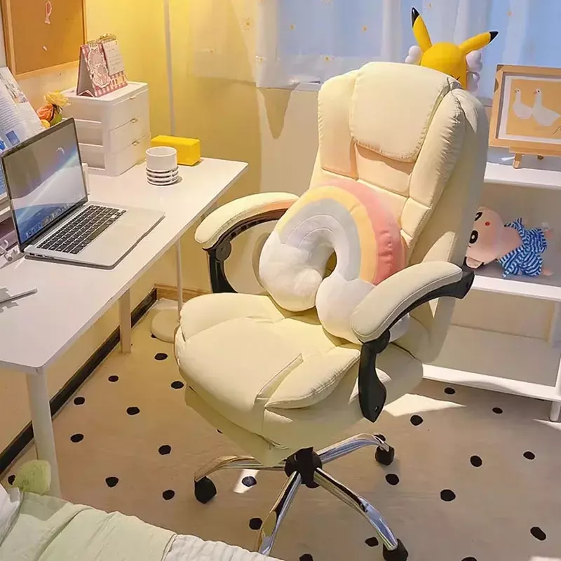 Cute Lazy Comfortable Gaming Chair Massage Study Bedroom Designer Ergonomic Office Chair Work Cadeira De Escritorio Furniture