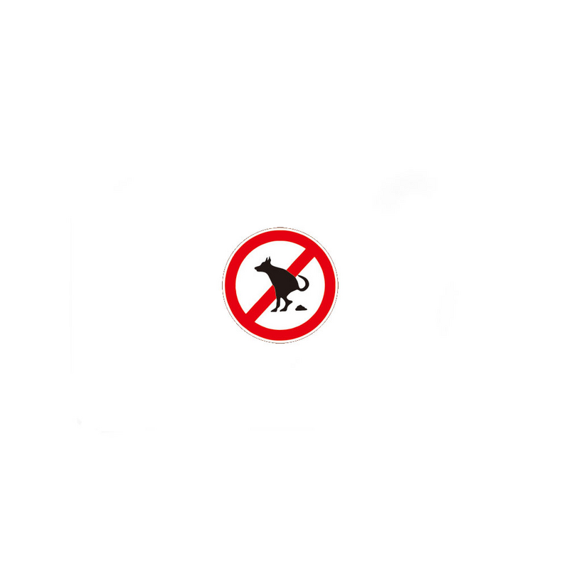 Sign Stickers Sticker Poop Pet Pooping Signs Yard Decal Warning Peeing Pee Waste Lawn Window Allowed Car Dogs Business