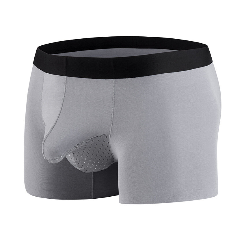 Modal Seamless Men's Underwear High Quality Breathable Sexy Elephant Nose Panties Male Comfortable Seperation Pouch Boxer Shorts