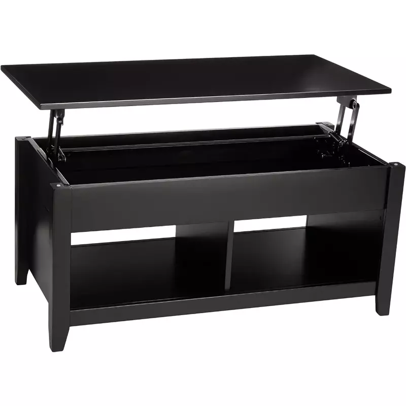 Coffee Table Lift-Top Storage Rectangular Coffee Table Free Shipping Furniture Black Tables Café