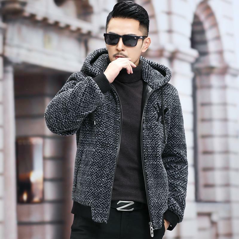 2023 Winter and Autumn New Men's Long Hair Coat Fashion Handsome Trendy Casual Real Fur Thickened Windbreaker Clothes Z94