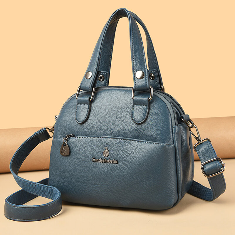 New 3 Layer Large Capacity Women's Shoulder Bag High Quality Female Leisure Shopping Bags Luxury Brand Designer Girl Tote Bolsas