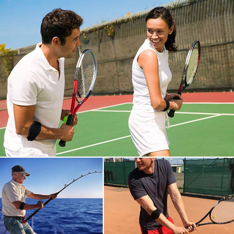 Tennis Elbow Brace Sleeve, tendinite Brace Pads, alívio eficaz da dor para golfistas, homens e mulheres, 1pc