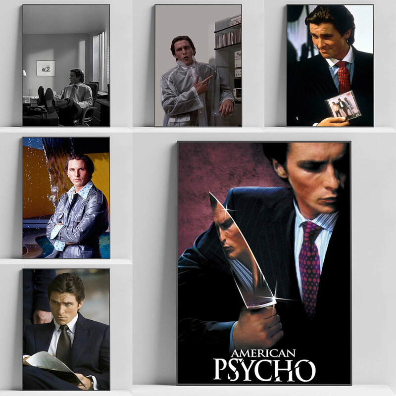 A-American P-Psycho Movie Poster para Wall Art, pintura em tela, impressão pinturas decorativas, casa e decoração de escritório