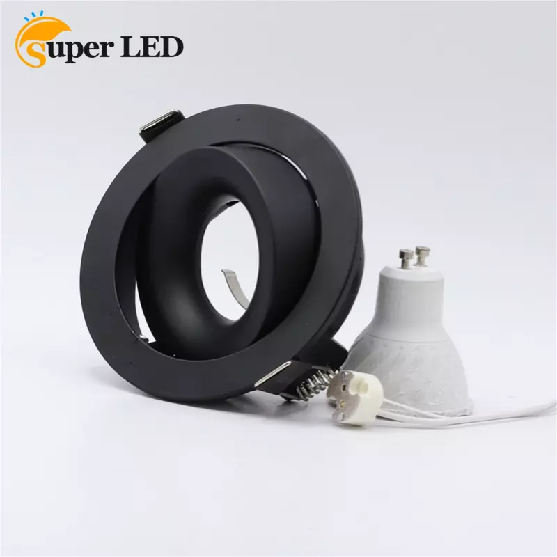 Adjustable Down Lamp Holder GU10 MR16 Fitting Recessed Ceiling Downlight Anti-glare for Bedroom Lounge