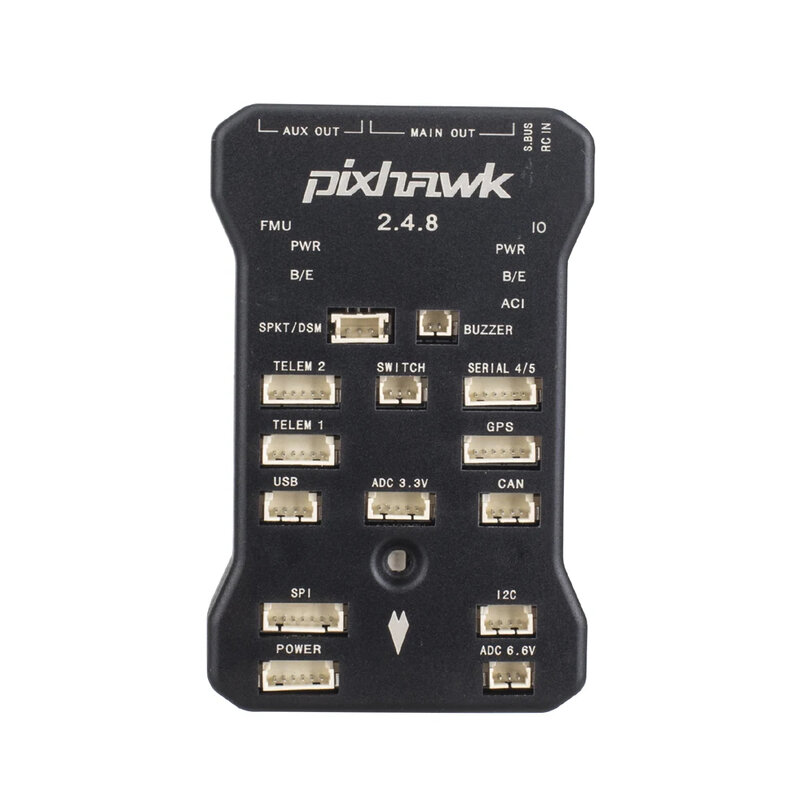 Pixhawk-Contrôleur de Vol PIX 2.4.8 32 Bits avec Joli de Sécurité, Buzzer, 4G SD, Mathiateur I2C, Technologie d'Extension, Câble USB