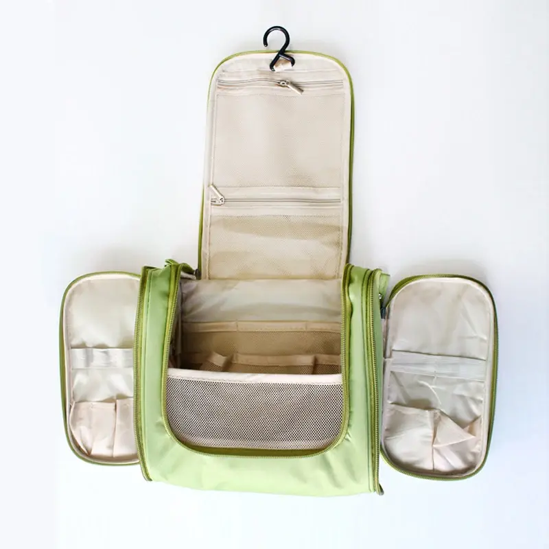 Waterproof Nylon Travel Organizer Bag Unisex Women Cosmetic Bag Hanging Travel Makeup Bags Washing Toiletry Kits Storage Bags
