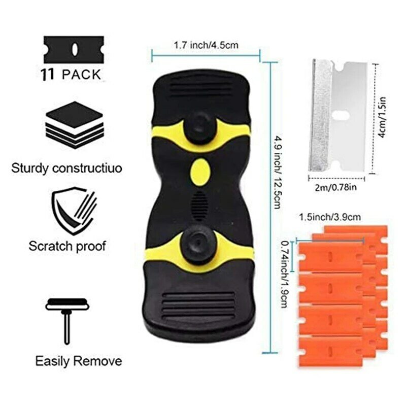 31-Piece Scraper Set Kit With 20 Plastic And 10 Metal Blades Scraper Cleaning Tools