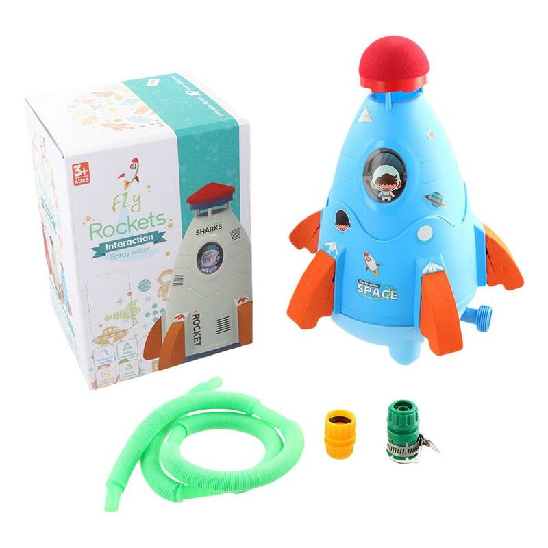 Wyrzutnia rakiet zabawki na zewnątrz rakietowy zraszacz ciśnieniowy do podnoszenia wody zabawka zabawka do zabawy w na trawnik ogrodowy zabawki z rozpylaczem wody dla K Y8m6