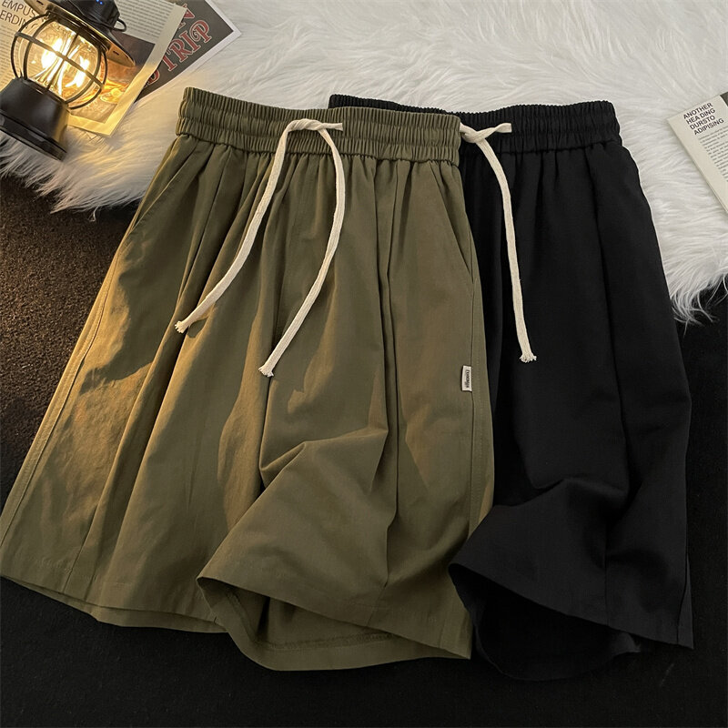 2024 Summer Men Cotton Cargo Shorts Men Fashion Casual Multi Pockets Shorts Men  Quick Dry Tactical Shorts Male E54