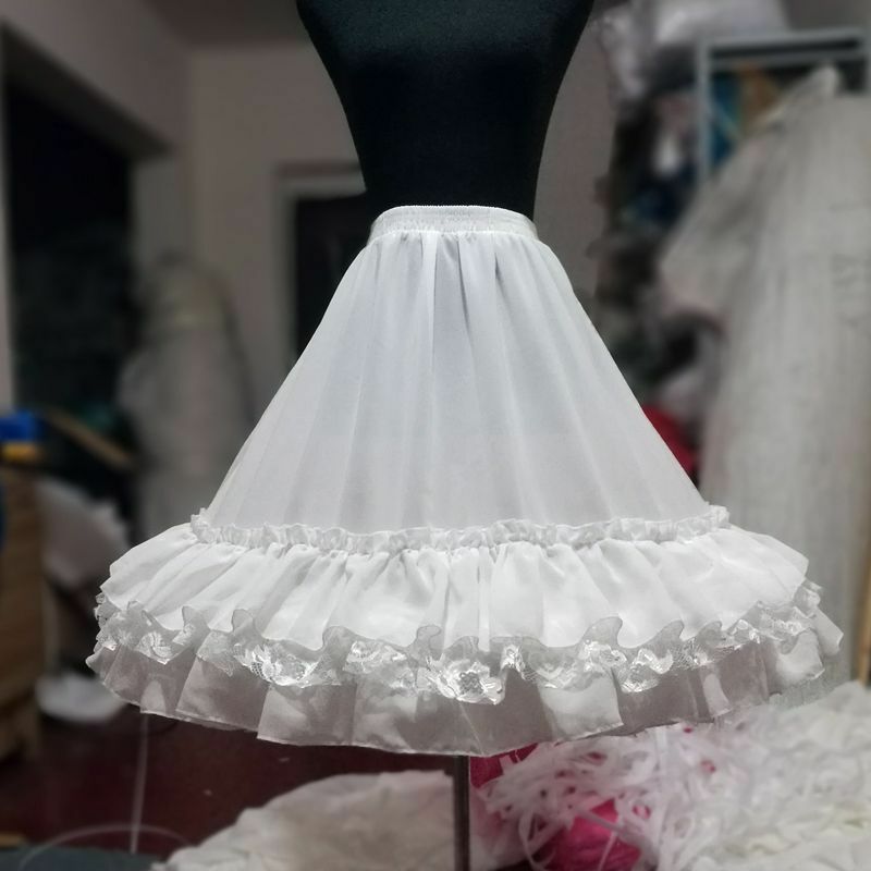 Косплей кринолин Лолита регулируемое жесткое Кармен комбинированное платье Мягкая юбка для девочки