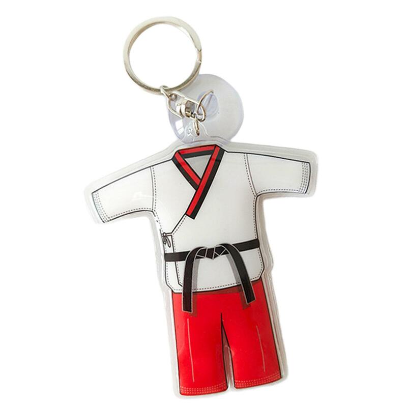 Taekwondo Keychain Car Keyring Creative Sports Keychains Ornament Pendant for Wallet Handbag Purse Backpack Accessories
