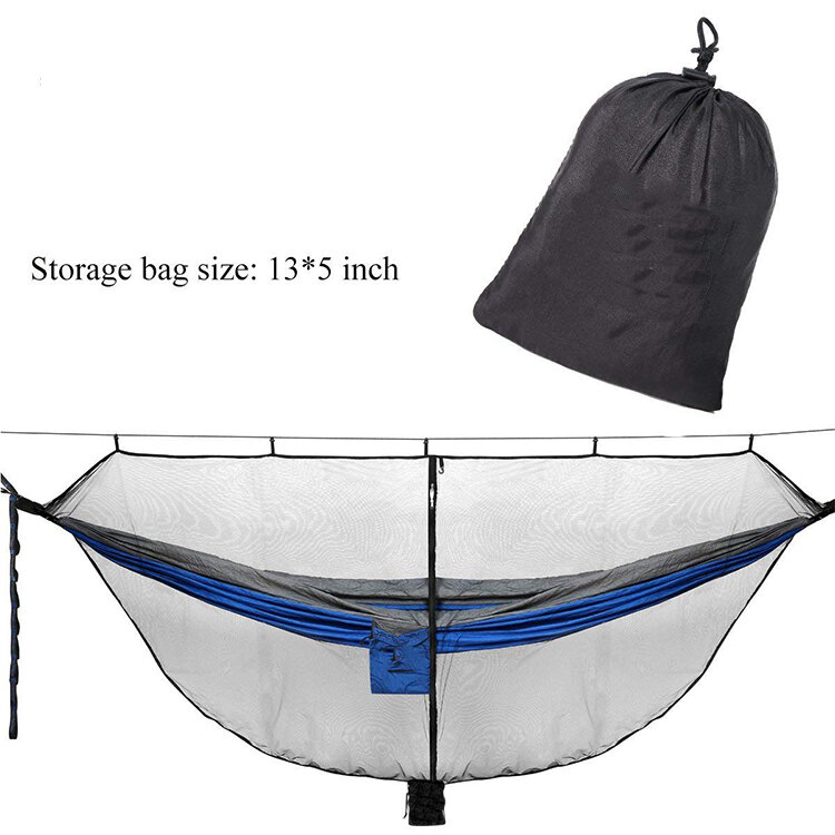 Portable Pendurado Mosquito Net Bugs Net, Outdoor Camping Hammock, Lightweight Travel