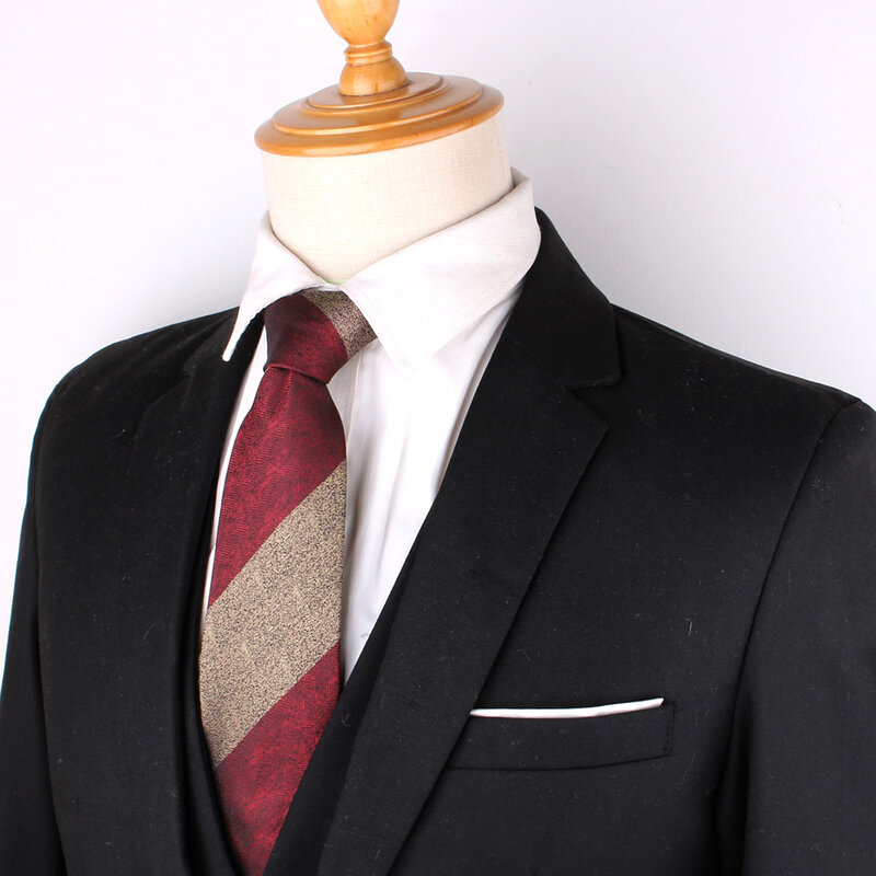 New Striped Neck Ties Groom Necktie For Wedding Party Boys Girls Tie Slim Necktie For Men Women Neck Wear Men's Skinny Ties