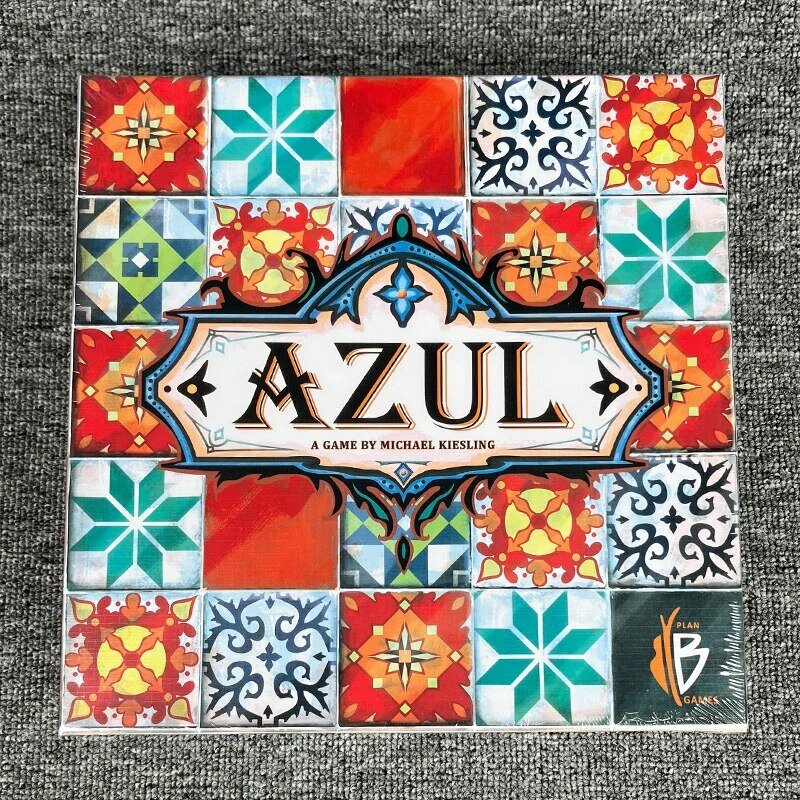 Papan permainan berwarna bata Master AZUL seri ubin kaca Master Tiongkok dengan permainan Multiplayer permainan penempatan ekspansi baru