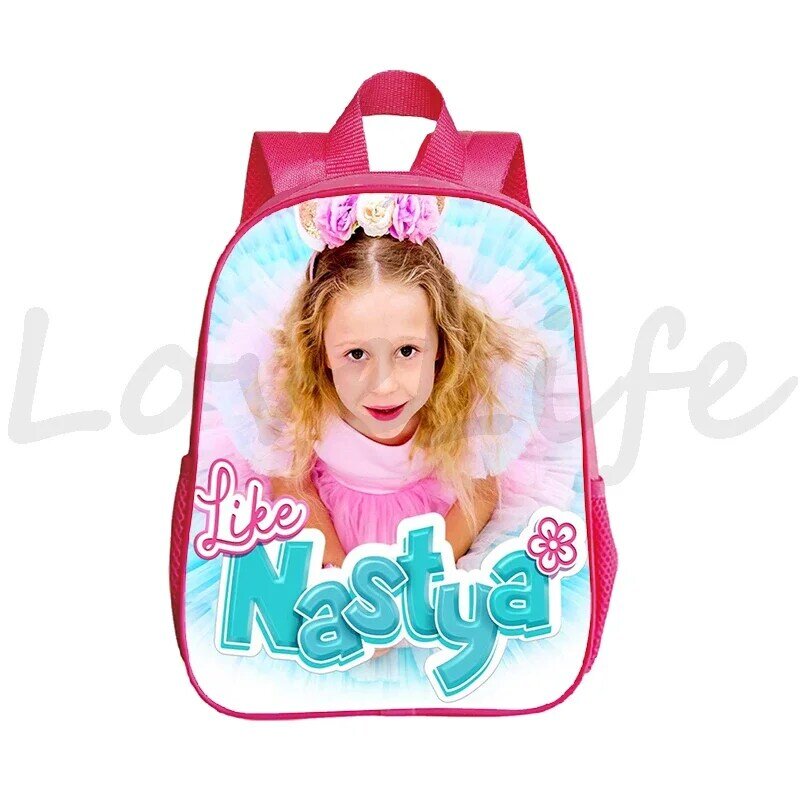 Like Nastya Backpacks for Girls Kids Primary Schoolbag Kawaii Kindergarten Bookbag Children Backpack Waterproof Bagpacks gifts