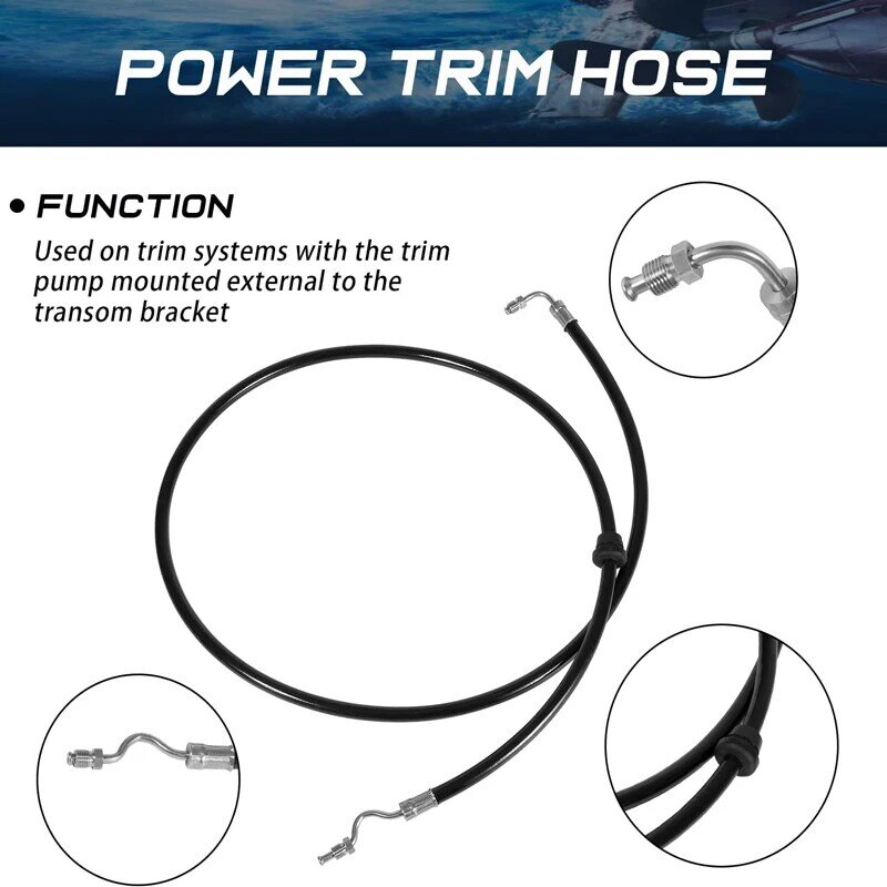 ANX 18-2110 Power Trim Hose for Mercury Mariner In-Line 40-150hp Outboard Motors Replace 32-88005 32-97153A1 Marine Accessories