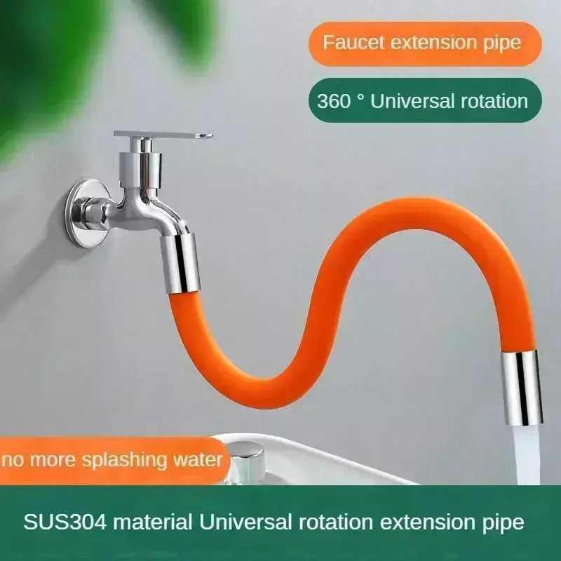 Tubo de extensión de espuma universal para fregadero, extensión de grifo de flexión libre de 36 grados, ajustable, para drenaje, baño, 20/30/50cm