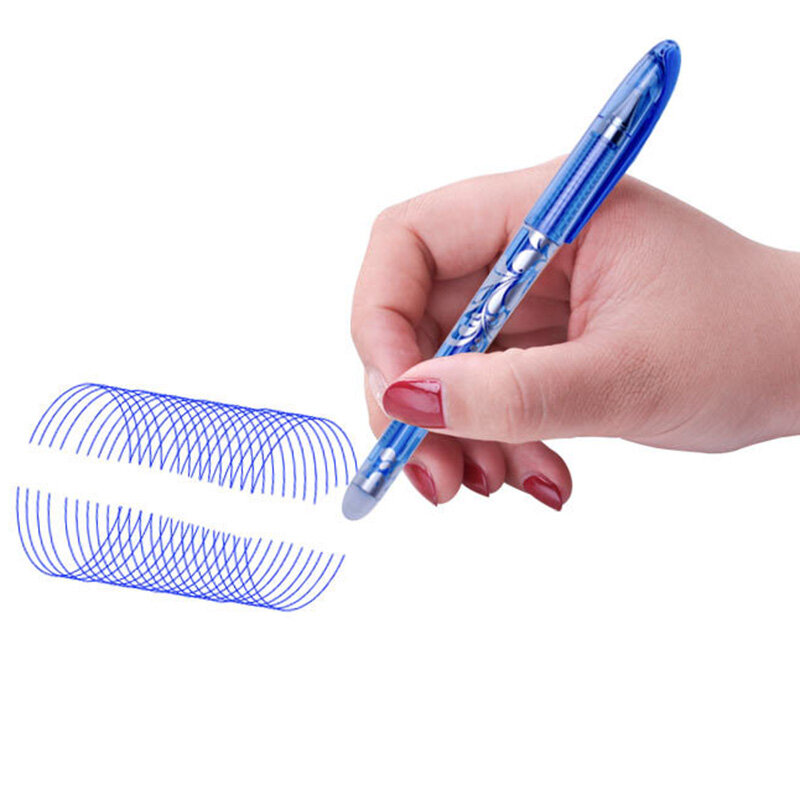 23 개/대 지울 수있는 젤 펜 세트 빨 수있는 손잡이 파란 까만 잉크 학교 사무용품을 % s 중립 펜을 쓰는 문구 용품