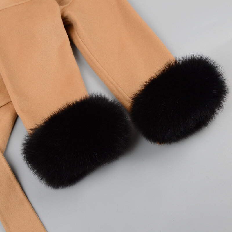 Fox Fur Cuffs For Women Winter Warm Wrist Cuffs Thick Fluffy Fur Wrist Cuffs For Women Coat Jacket Female Keep Warm Arm Warmers 