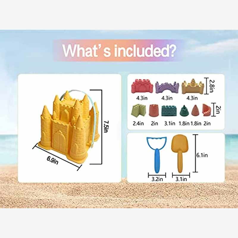 2024 New Beach Sand Toys Set Creative children's Pyramid Castle Sand Mold divertenti giochi all'aperto accessori da spiaggia per ragazzi e ragazze