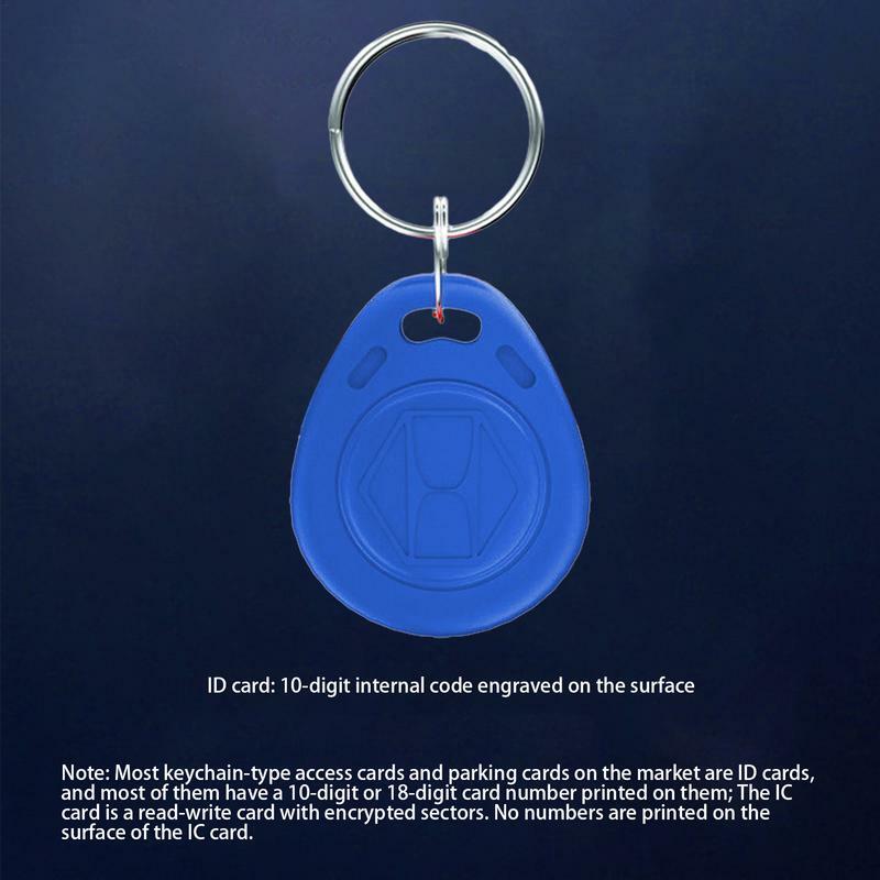 10Pcs Blank Key Tag, RFID Key Fob Keychain Contactless Card NFCTag ID RFID Chip 125khz Rewritable Duplicate Waterproof