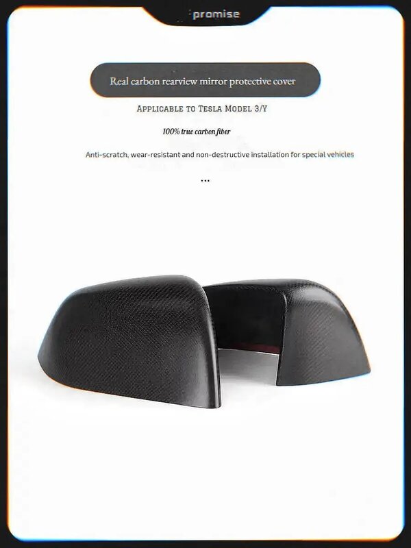 Neu für Tesla Modell 3/y Kohle faser Rückspiegel Shell Cover Rückspiegel Shell Ersatz Clip Modifikation Zubehör