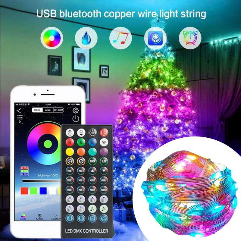 LED String Lights Christmas Lights Color Changing Christmas String Lights Christmas Decor Garden Party Home New Year Decor
