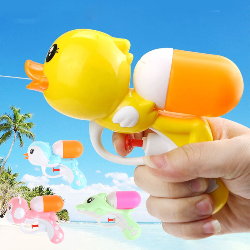 Pistolas de agua de natación para niños, juguete de baño creativo, pingüino de simulación, juguete de agua de plástico, forma Linda