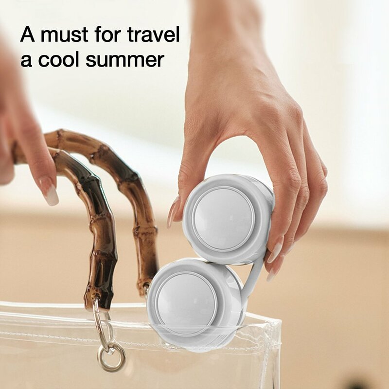 Neckband Fan Outdoor Mini Travel Lightweight Noiseless Air Cooling Fans Portable USB Charging Electric Air Cooler