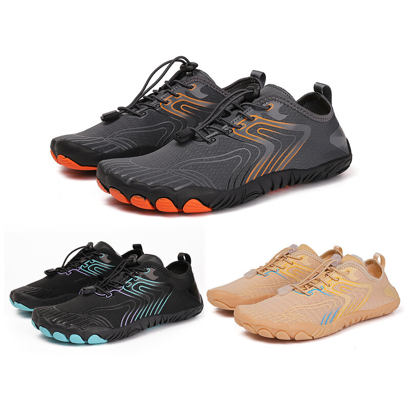 Zapatos acuáticos ligeros para hombre y mujer, zapatillas antideslizantes para correr, transpirables, Unisex, de secado rápido para senderismo