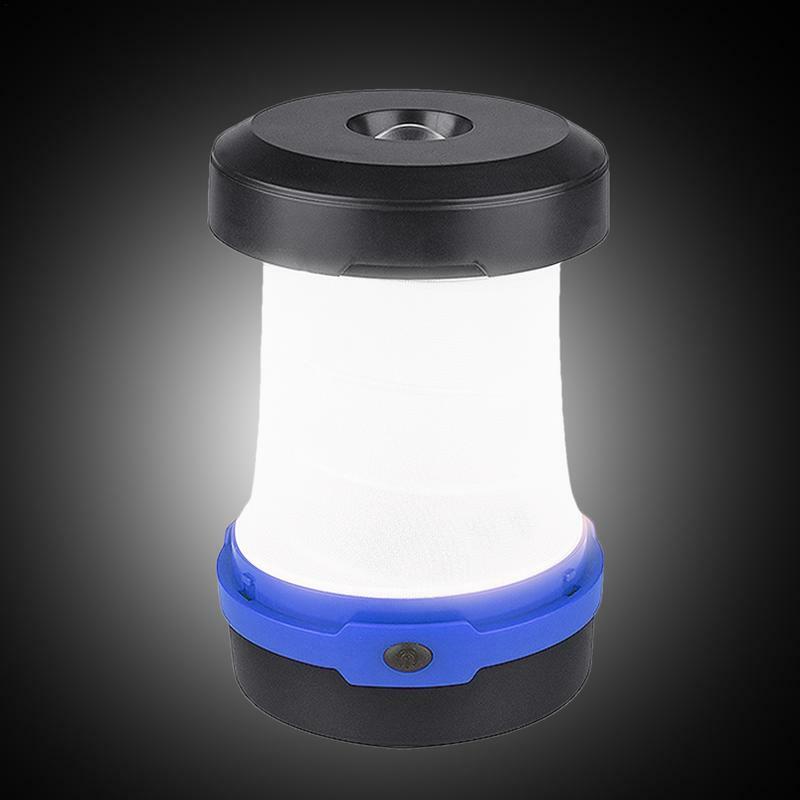 Lanterna da campeggio lampada ricaricabile pieghevole torcia impermeabile portatile Power Bank tenda pesca viaggio campeggio luce
