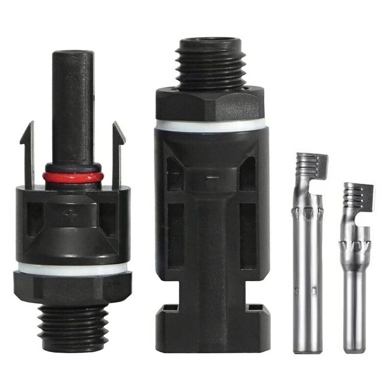 Solar Connector Socket Coupling Designed for Panel Installation Supports PV Cables Durable Design 5 Pairs Pack